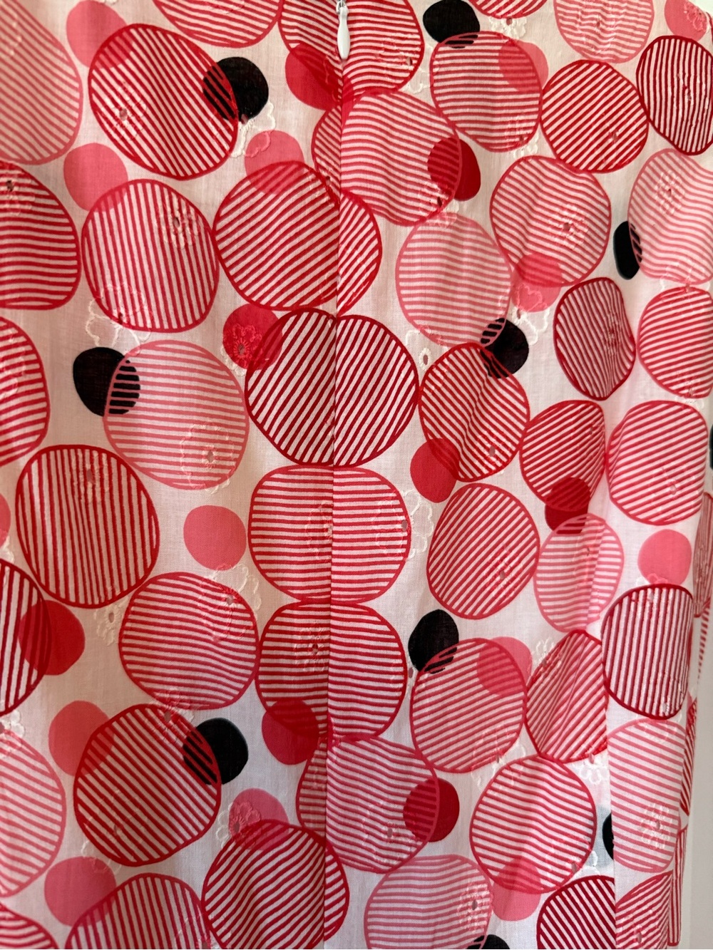 Anne Klein Coral and Black Polka Dot Dress - Picture 9 of 9